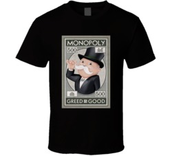 Monopoly Best Board Game Of All Time Players Retro Poster T Shirt