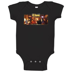 Clue Best Board Game Of All Time Players Retro Poster Baby One Piece