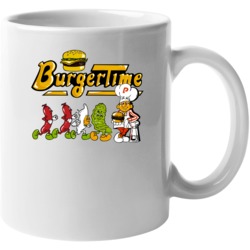 Burger Time Art Work 80s Video Game Fan Mug Mug Burger Time Art Work 80s Video Game Fan Mug Mug