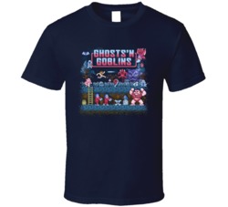 Ghost N Goblins Pixel Art Work 80s Video Game Fan T Shirt Ghost N Goblins Pixel Art Work 80s Video Game Fan T Shirt