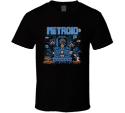 Metroid Pixel Art Work 80s Video Game Fan T Shirt Metroid Pixel Art Work 80s Video Game Fan T Shirt