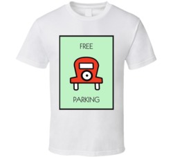 Monopoly Free Parking Board Game Space Group Halloween Costume T Shirt