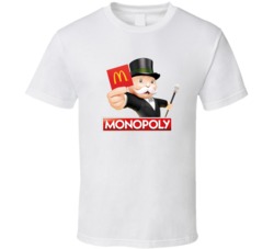 Mcdonald's Monopoly Board Game Fast Food Fan T Shirt