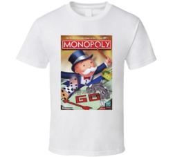 Monopoly 3d Live Action Boardgame Retro Vintage Box Cover T Shirt