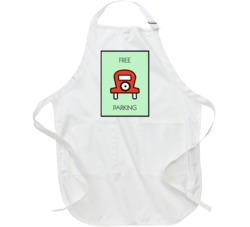 Monopoly Free Parking Board Game Space Group Halloween Costume Apron