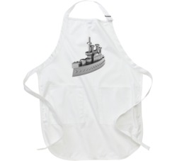 Monopoly Battleship Game Piece Group Halloween Costume Apron