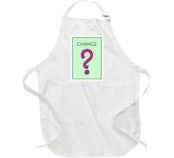 Monopoly Board Game Chance Card Group Halloween Costume Apron