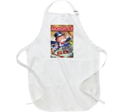 Monopoly 3d Live Action Boardgame Retro Vintage Box Cover Apron
