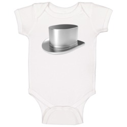 Monopoly Top Hat Game Piece Group Halloween Costume Baby One Piece