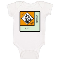 Monopoly In Jail Board Game Space Group Halloween Costume Baby One Pie