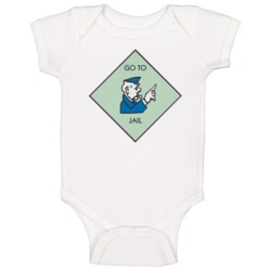 Monopoly Go To Jail Board Game Space Group Halloween Costume Baby One 