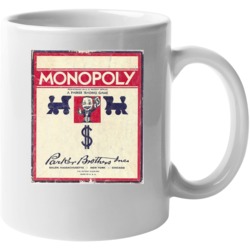Monopoly Board Game Retro Vintage Box Cover Mug