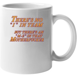 No I In Team Me Mother Effer Shaq Kobe La Los Angeles Basketball Quote