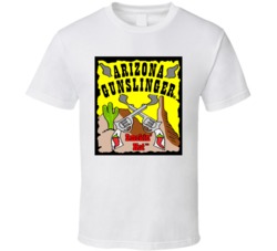Arizona Gunslinger Hot Sauce Logo Label T Shirt