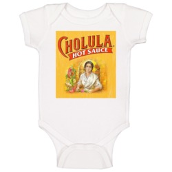 Cholula Hot Sauce Logo Label Baby One Piece
