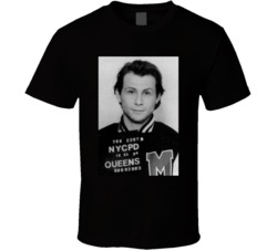 Christian Slater Retro Actor Mugshot T Shirt