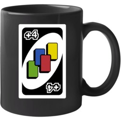 Wild Draw Four 4 Uno Card Game Fan Halloween Mug Mug