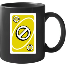 Skip Yellow Uno Card Game Fan Halloween Mug Mug