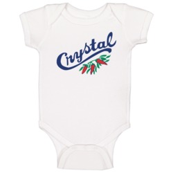 Louisiana's Pure Crystal Hot Sauce Logo Baby One Piece