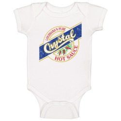 Louisiana's Pure Crystal Hot Sauce Logo Grunge Vintage Worn Look 