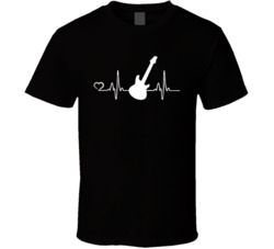 Guitar Heart Beat T Shirt