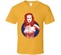 Lynda Carter Wonder Woman Pop Art T Shirt