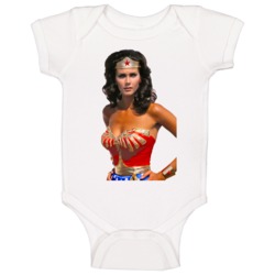 Lynda Carter Wonder Woman Tv Show Baby One Piece