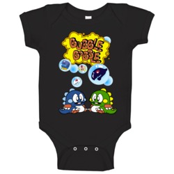 Bubble Bobble Nes 80s Video Game Fan Baby One Piece Bubble Bobble Nes 80s Video Game Fan Baby One Piece