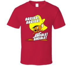 Speedy Gonzales Arriba Andale Retro Cartoon T Shirt