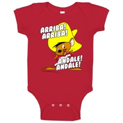 Speedy Gonzales Arriba Andale Retro Cartoon Baby One Piece
