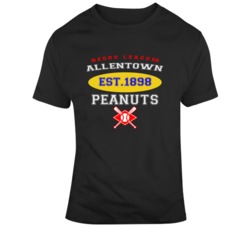 Allentown Peanuts Atlantic League Baseball Logo T Shirt