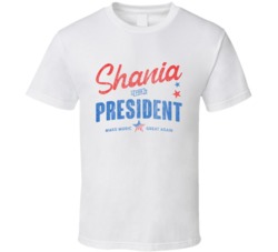 Shania Twain For President American Country Music Fan Grunge Vintage L