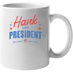 Hank Williams For President American Country Music Fan Grunge Vintage 