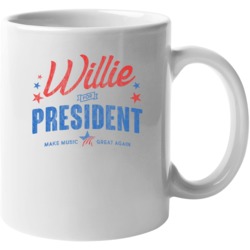 Willie For President American Country Music Fan Grunge Vintage Look Mu
