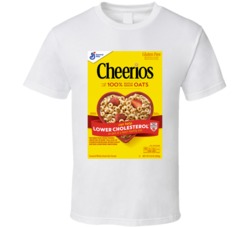 Cheerios Box Greatest Cereal Of All Time Breakfast Fan Foodie T Shirt