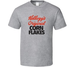 Corn Flakes Logo Greatest Cereal Of All Time Breakfast Fan Foodie T Sh