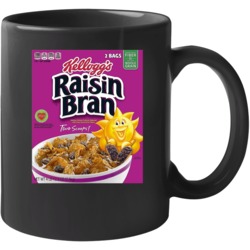 Raisin Bran Box Greatest Cereal Of All Time Breakfast Fan Foodie Mug M