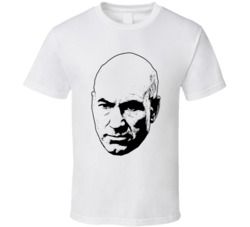 Jean-luc Picard Patrick Stewart Star Trek  80s Tv Show Character Fan T