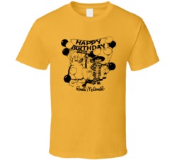 Happy Birthday From Ronald Mcdonald Vintage Food T Shirt