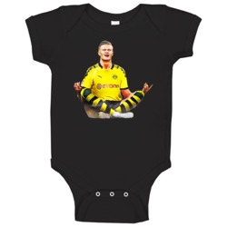 Erlis Haaland Meditation Soccer Futbol Baby One Piece