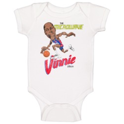 Vinne The Microwave Johnson Vintage Basketball Caricature Baby One Pie