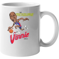 Vinne The Microwave Johnson Vintage Basketball Caricature Mug