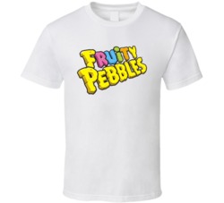Fruity Pebbles Logo Greatest Cereal Of All Time Breakfast Fan Foodie T