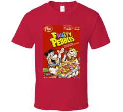 Fruity Pebbles Box Greatest Cereal Of All Time Breakfast Fan Foodie T 