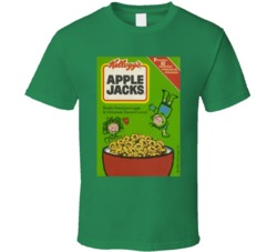 Apple Jacks Box Greatest Cereal Of All Time Breakfast Fan Foodie T Shi