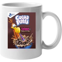 Cocoa Puffs Box Greatest Cereal Of All Time Breakfast Fan Foodie Mug M