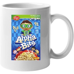 Alpha Bits Box Greatest Cereal Of All Time Breakfast Fan Foodie Mug Mu