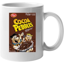 Cocoa Pebbles Box Greatest Cereal Of All Time Breakfast Fan Foodie Mug