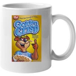 Golden Crisp Box Greatest Cereal Of All Time Breakfast Fan Foodie Mug 