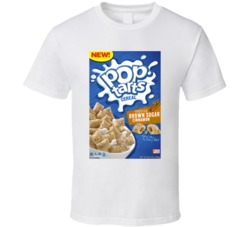 Pop Tarts Box Greatest Cereal Of All Time Breakfast Fan Foodie T Shirt